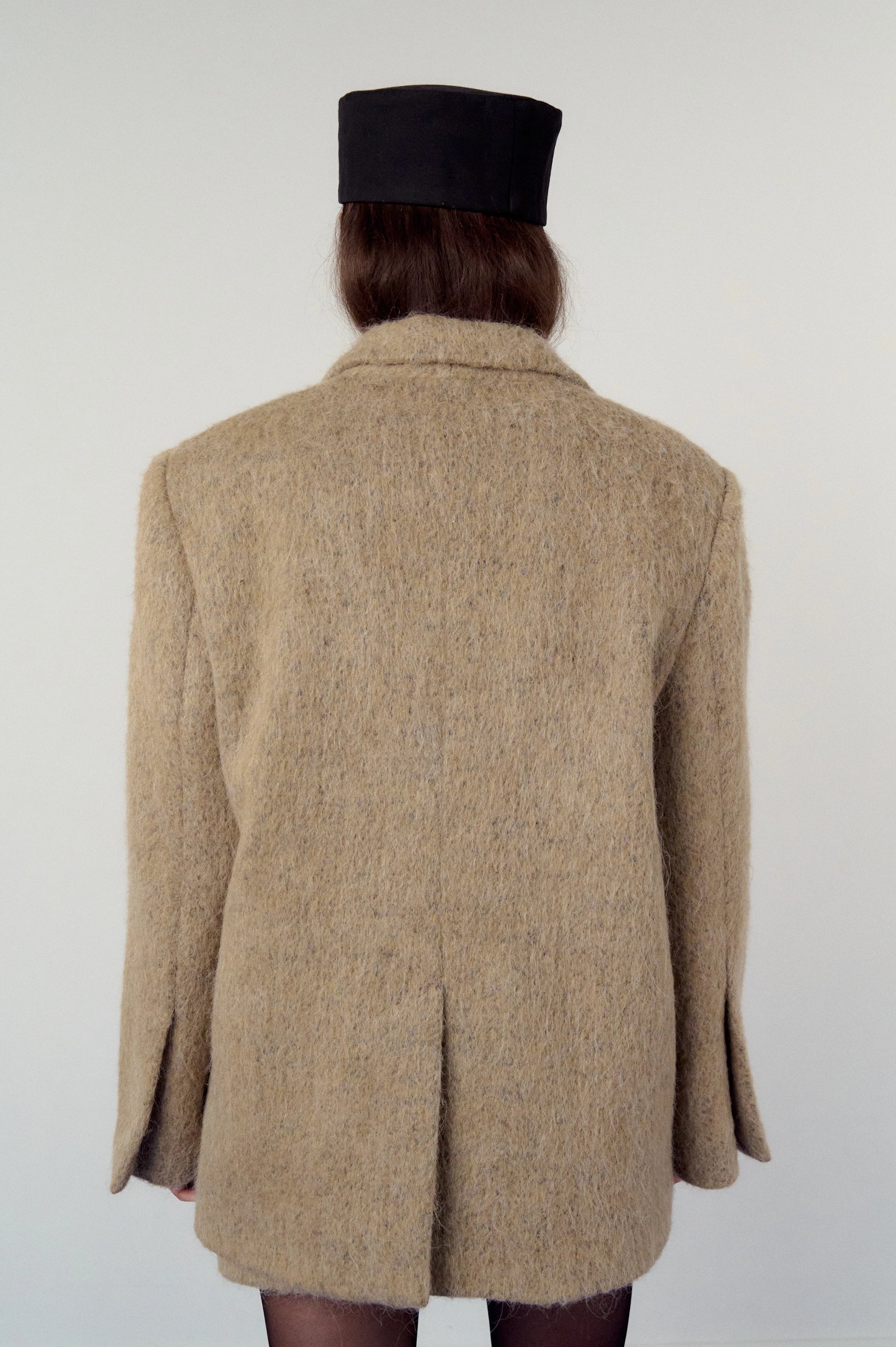 Blazer, but coat in sand