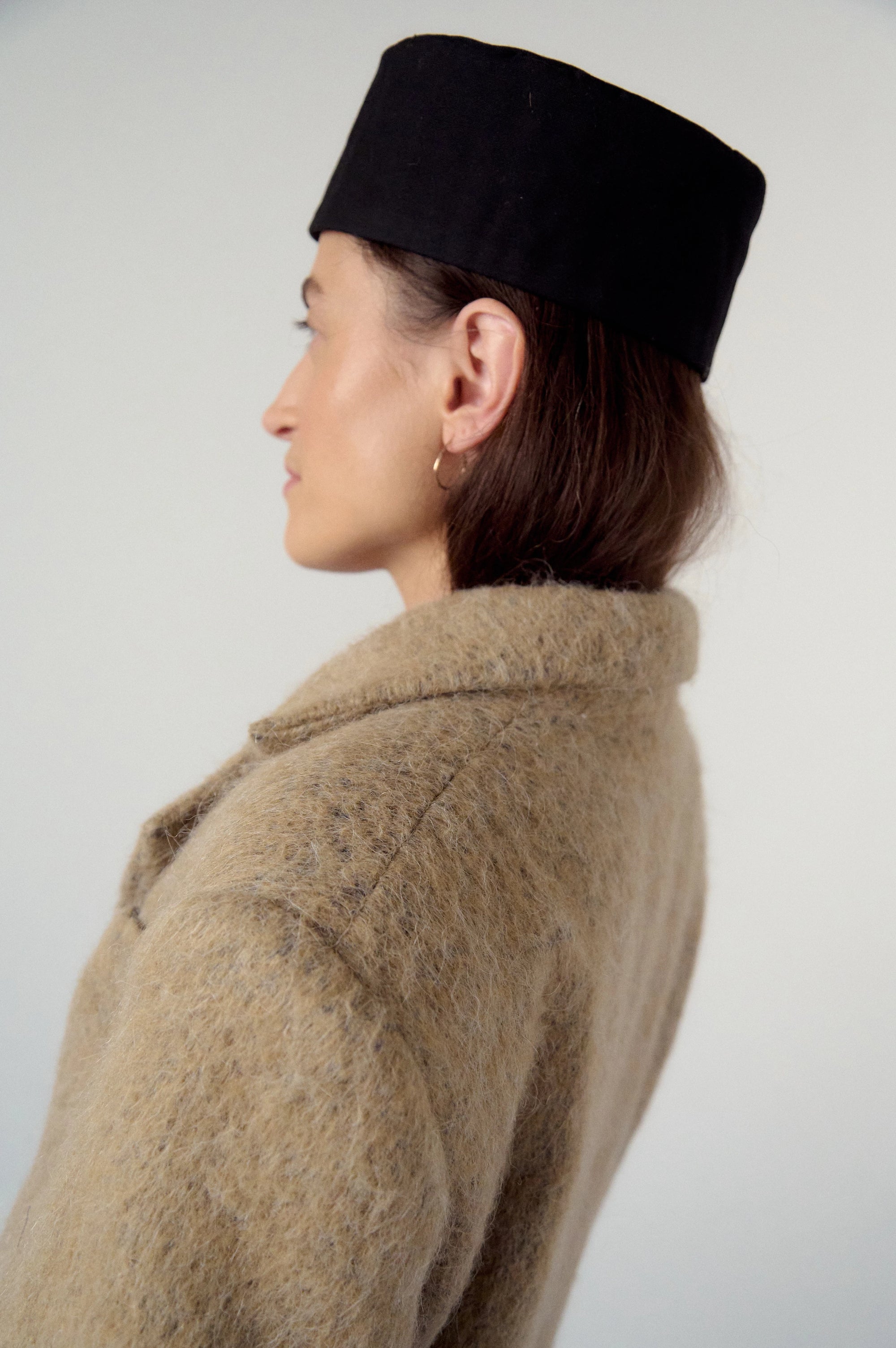 Blazer, but coat in sand