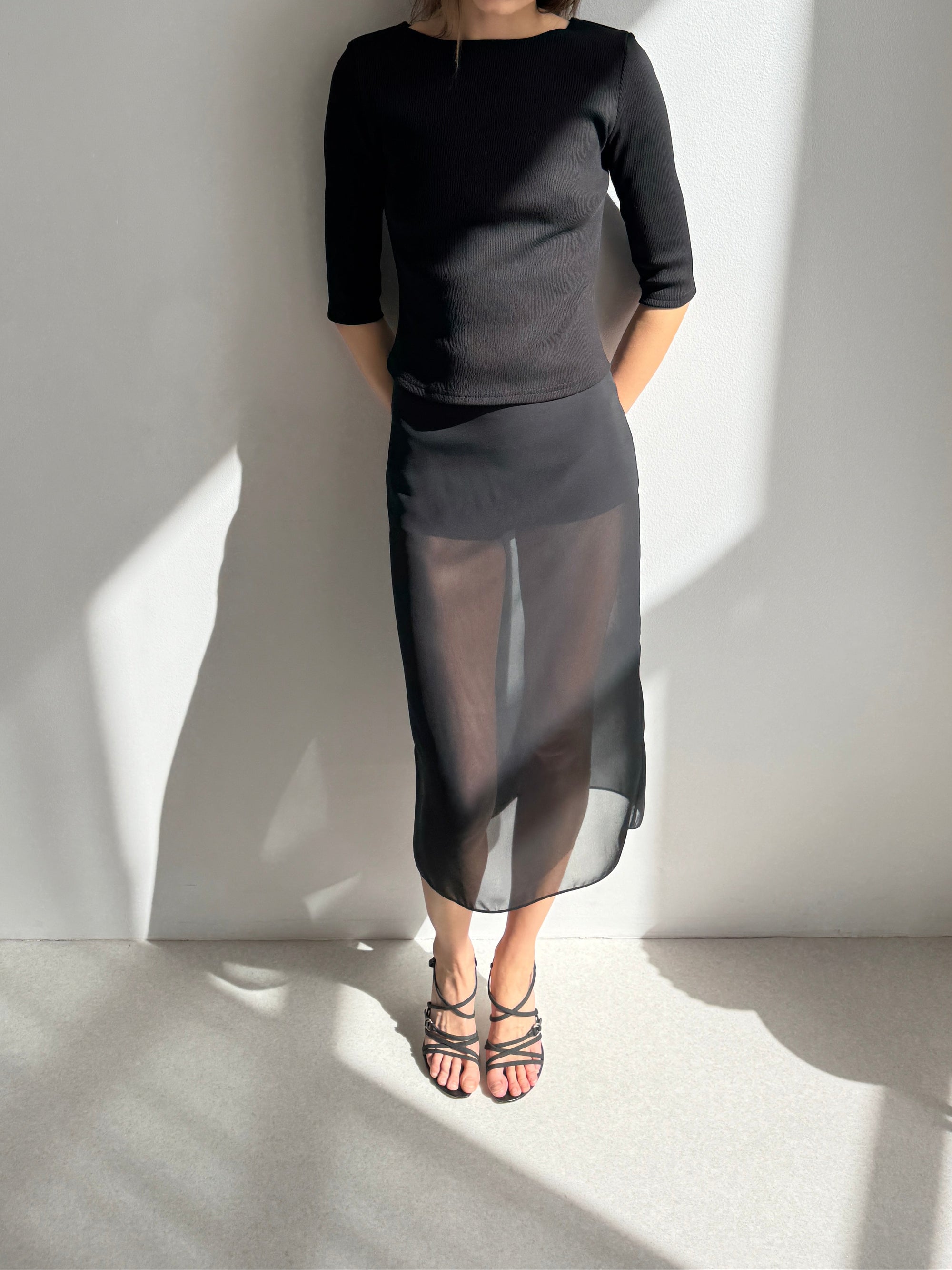 ISLA sheer skirt