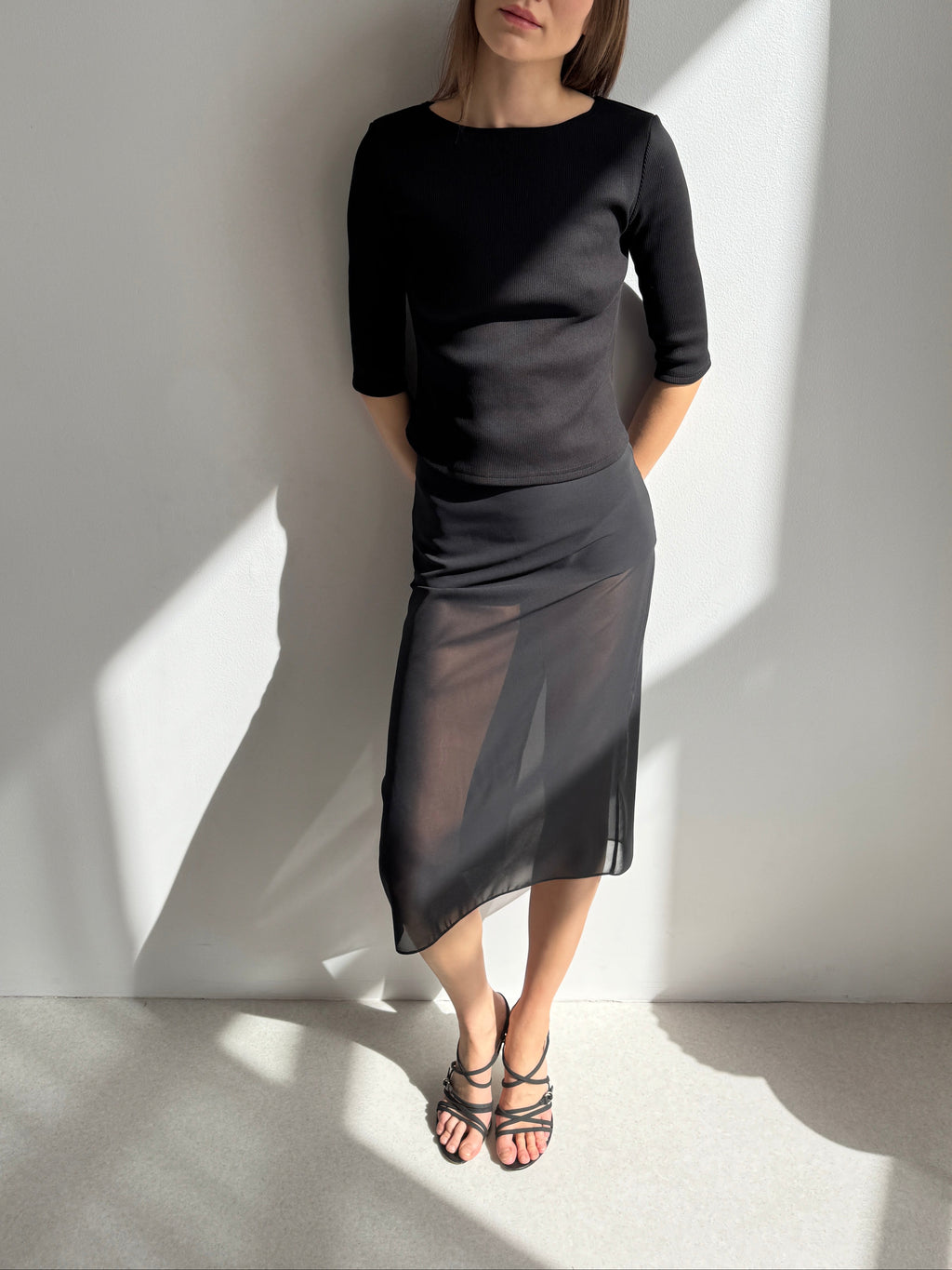 ISLA sheer skirt