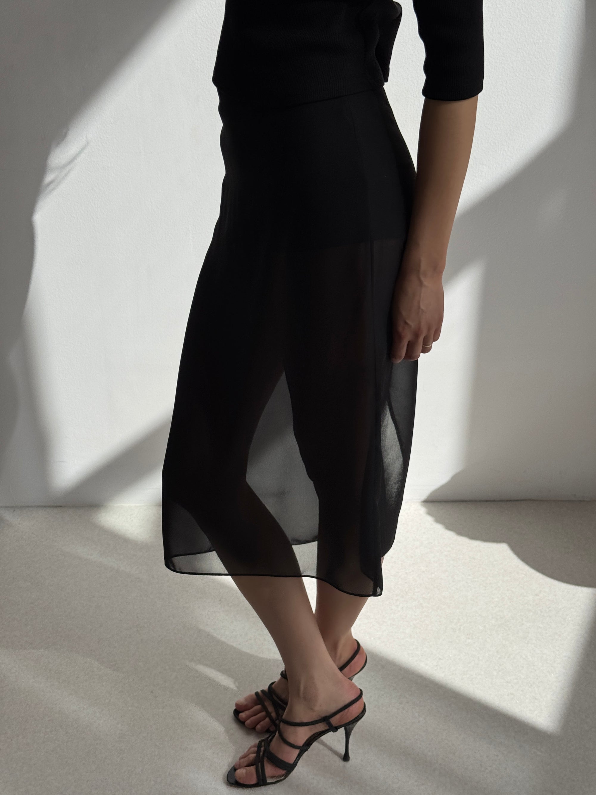 ISLA sheer skirt