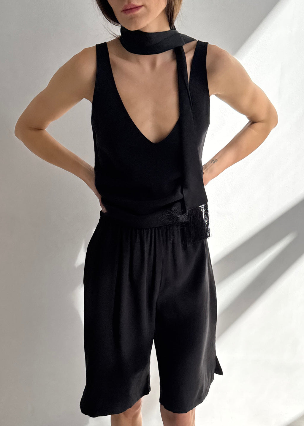 Evening neck tie scarf