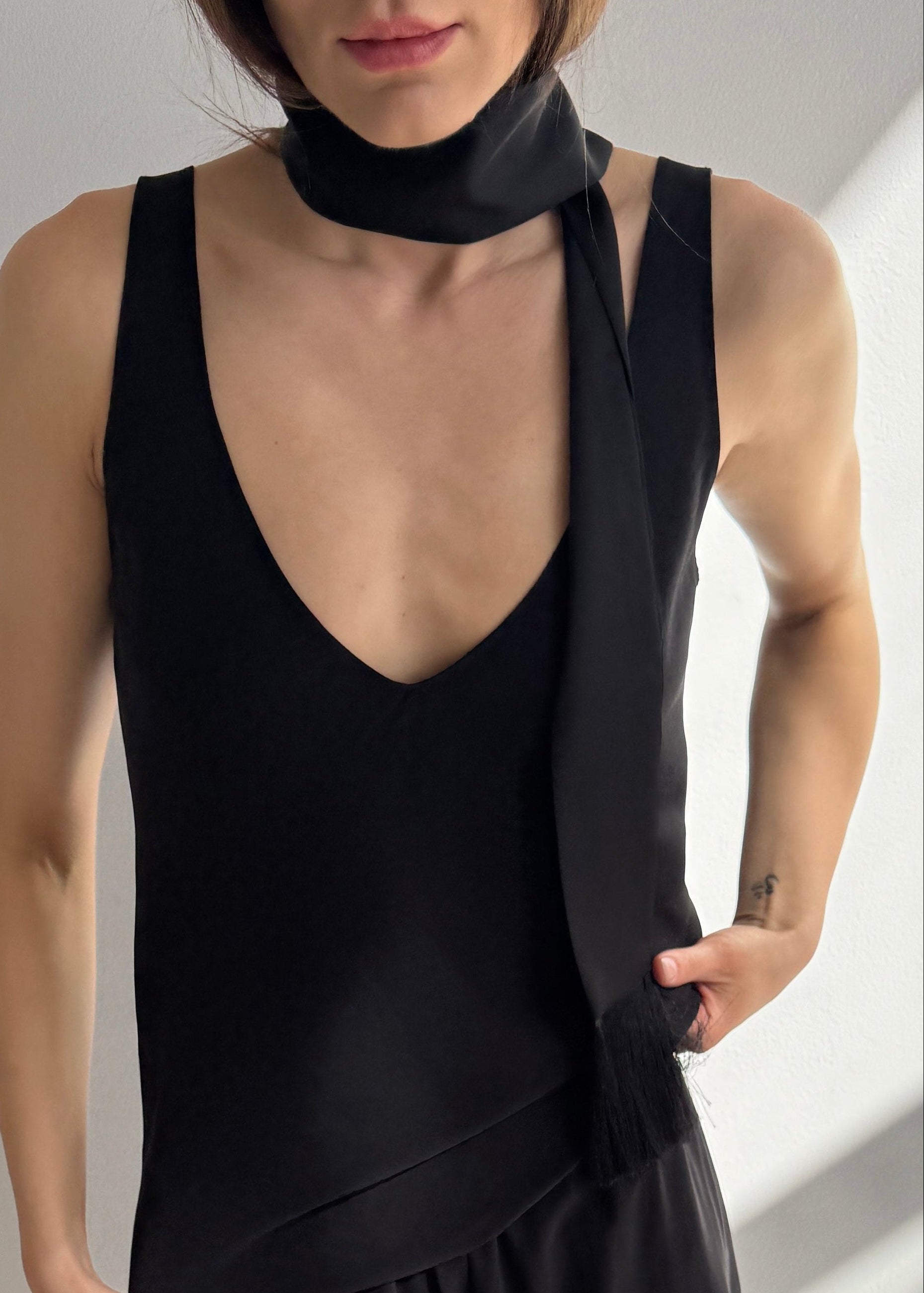 Evening neck tie scarf
