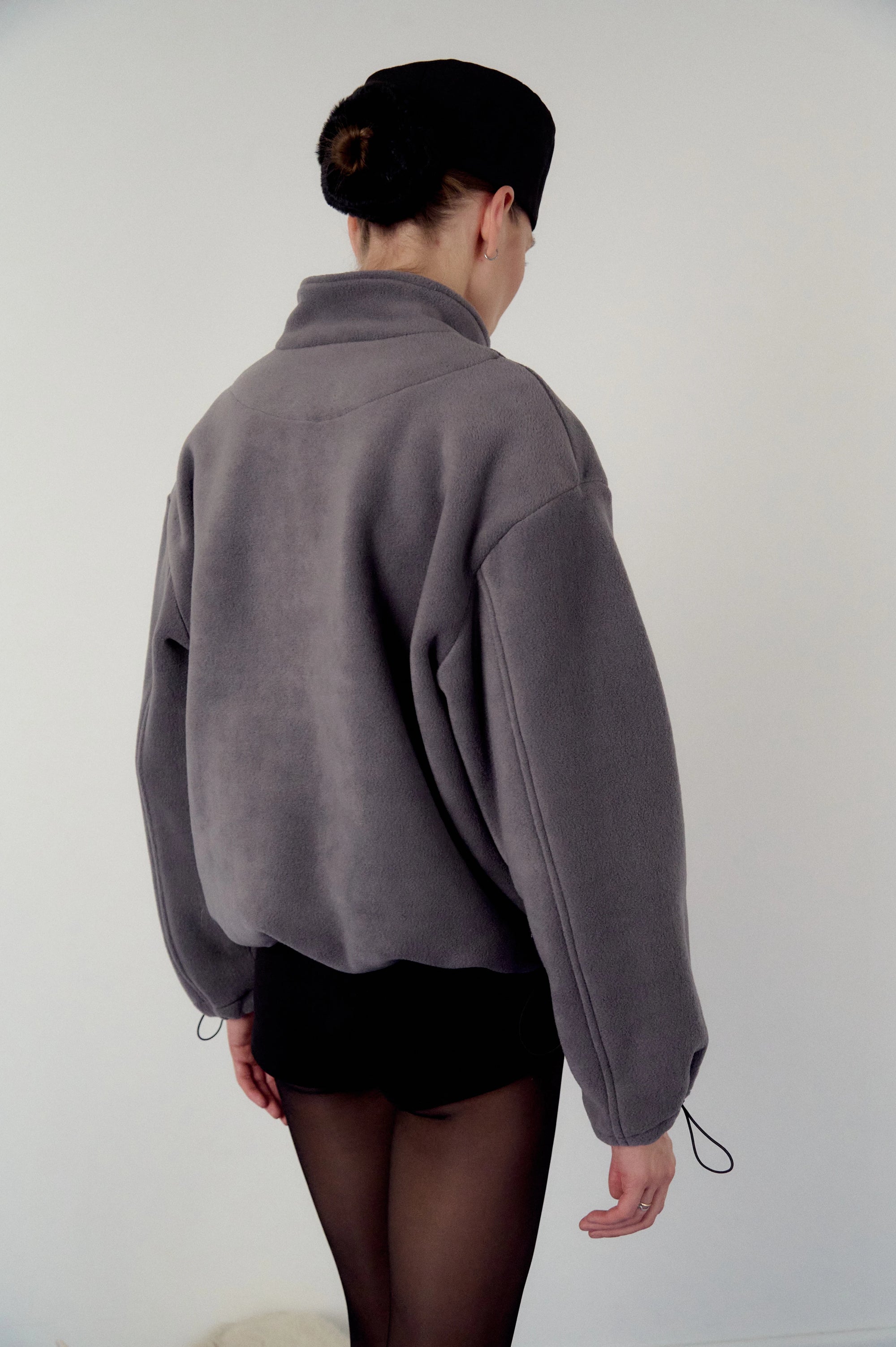Fleece jacket in grey