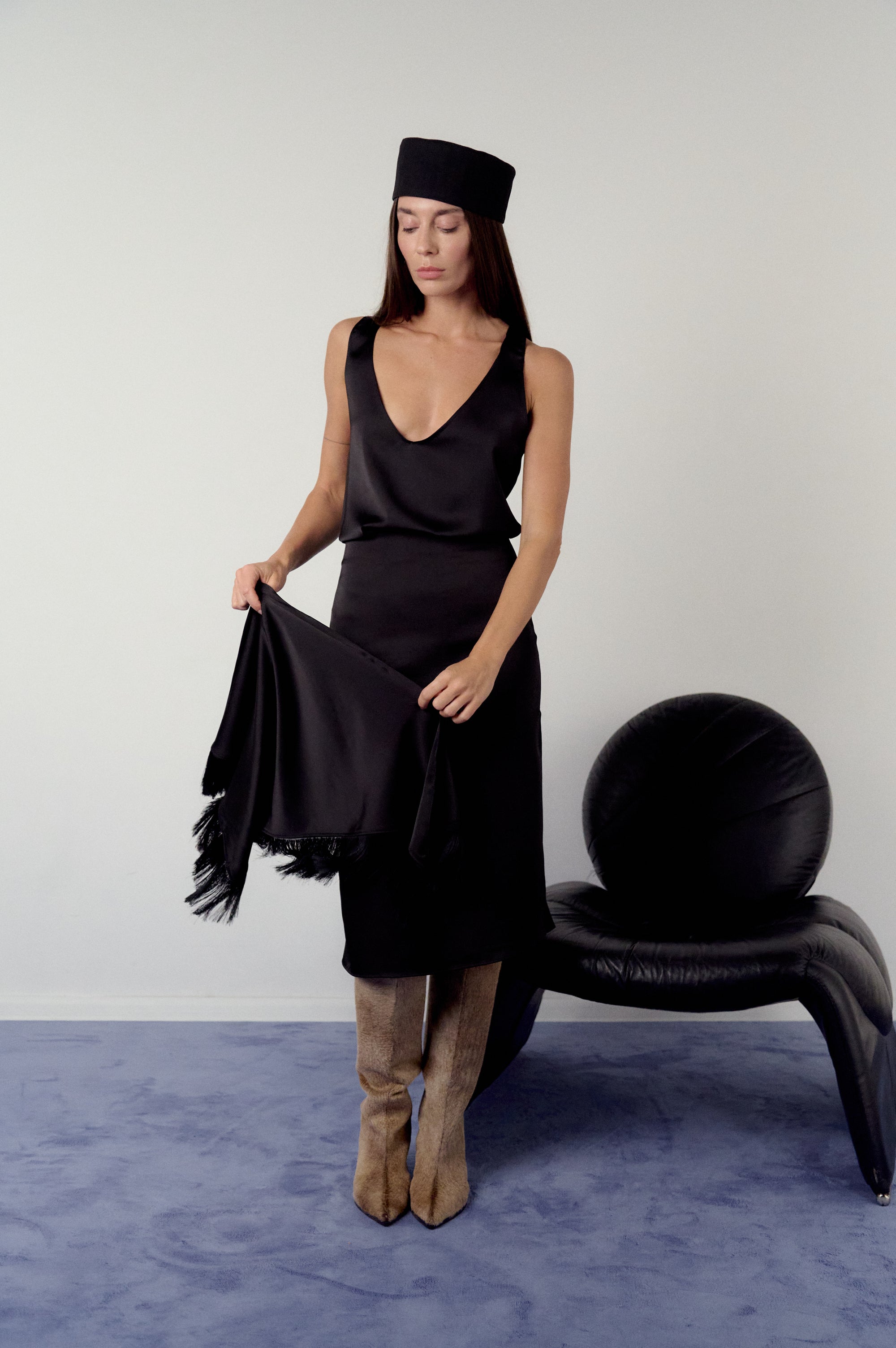 Graciosa fringed scarf