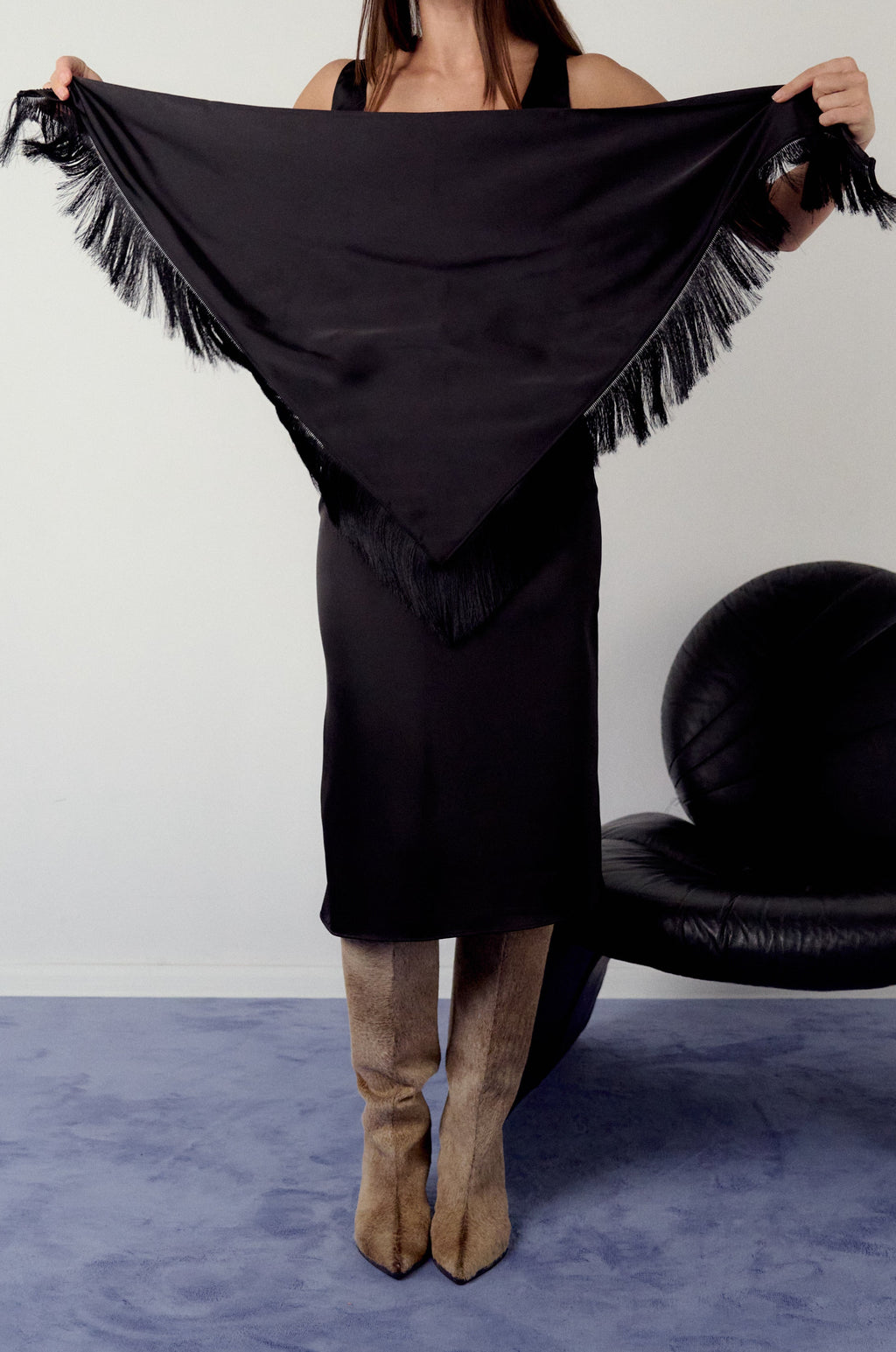 Graciosa fringed scarf