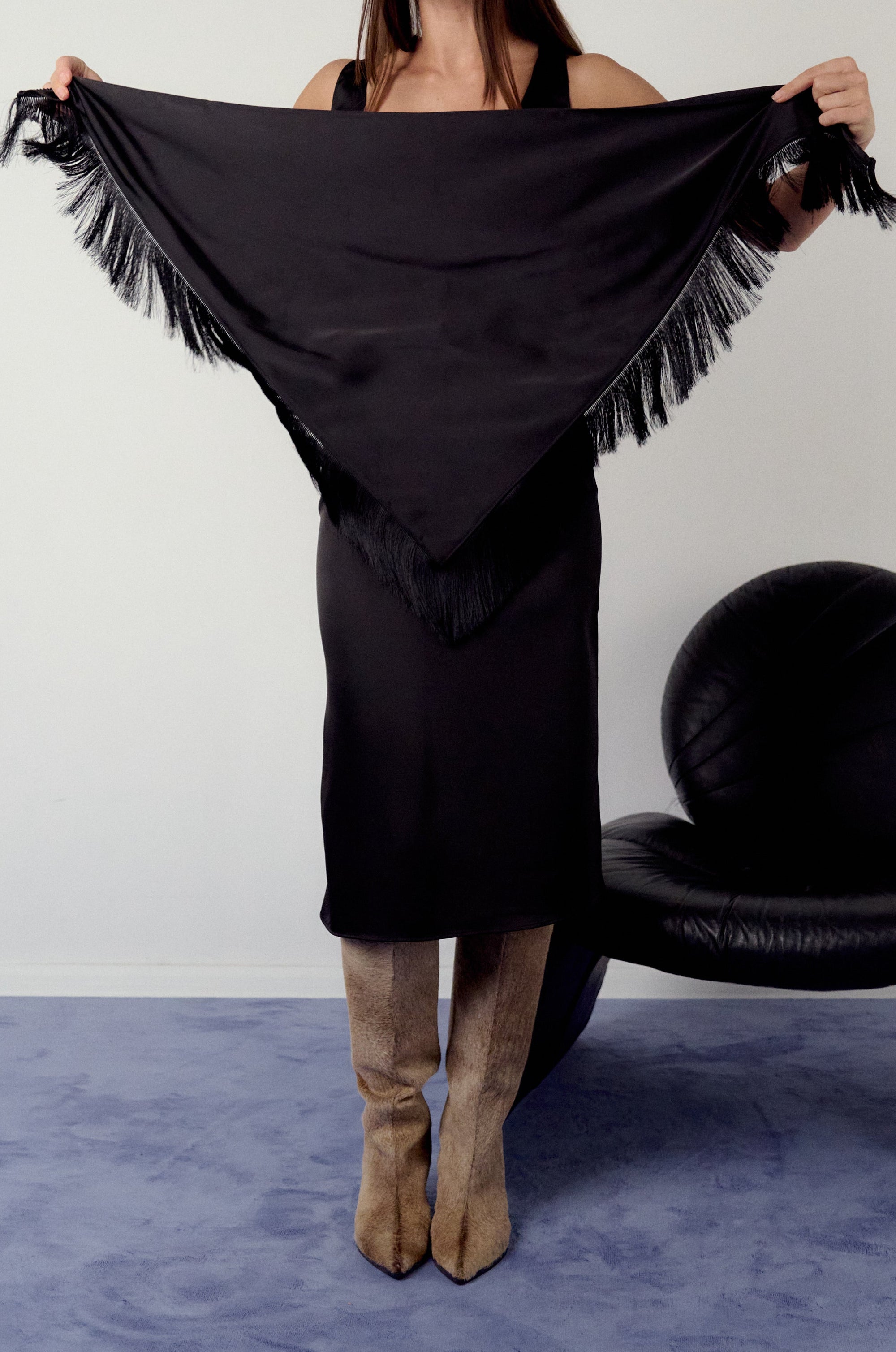 Graciosa fringed scarf