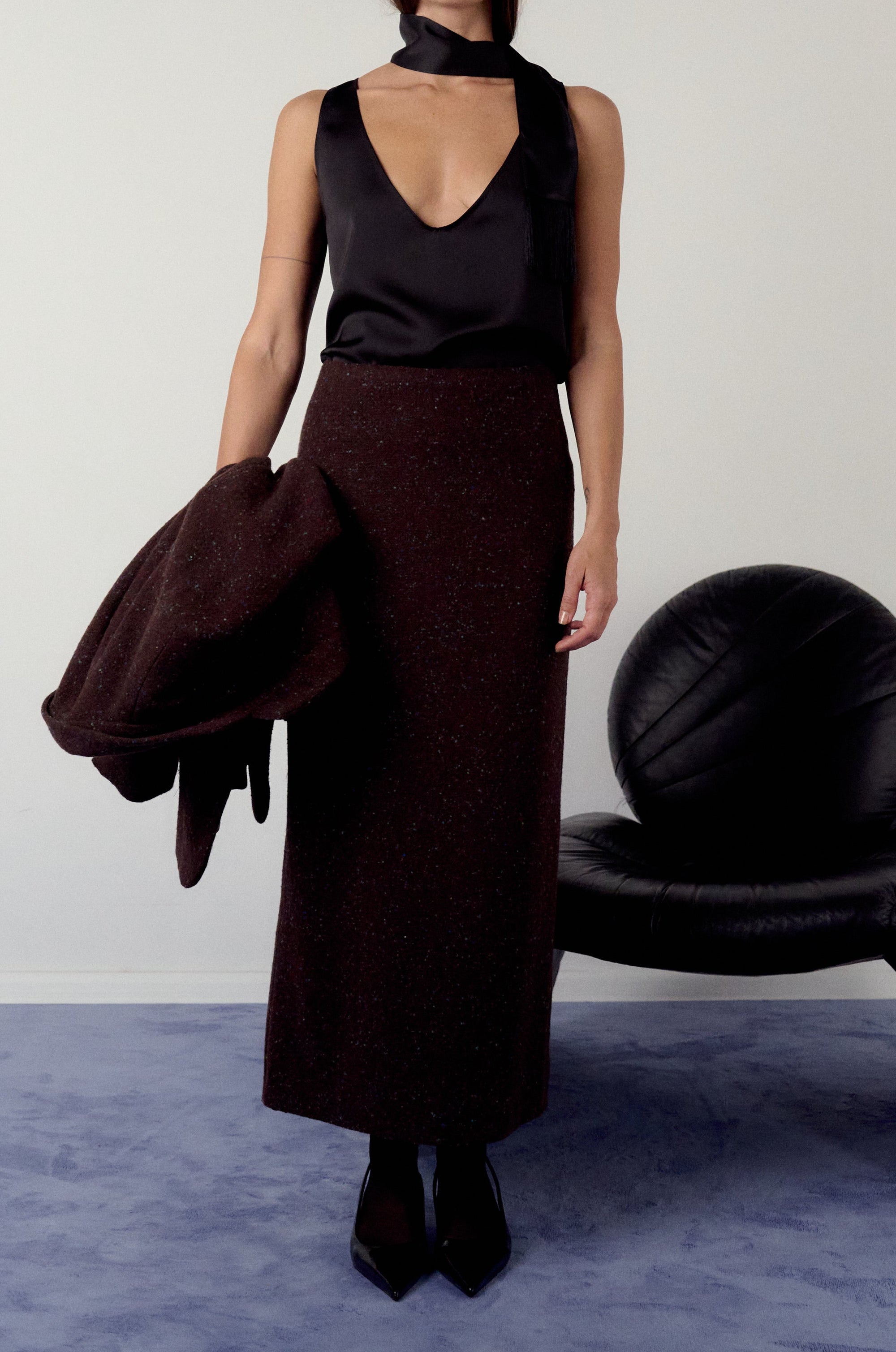 Evening neck tie scarf