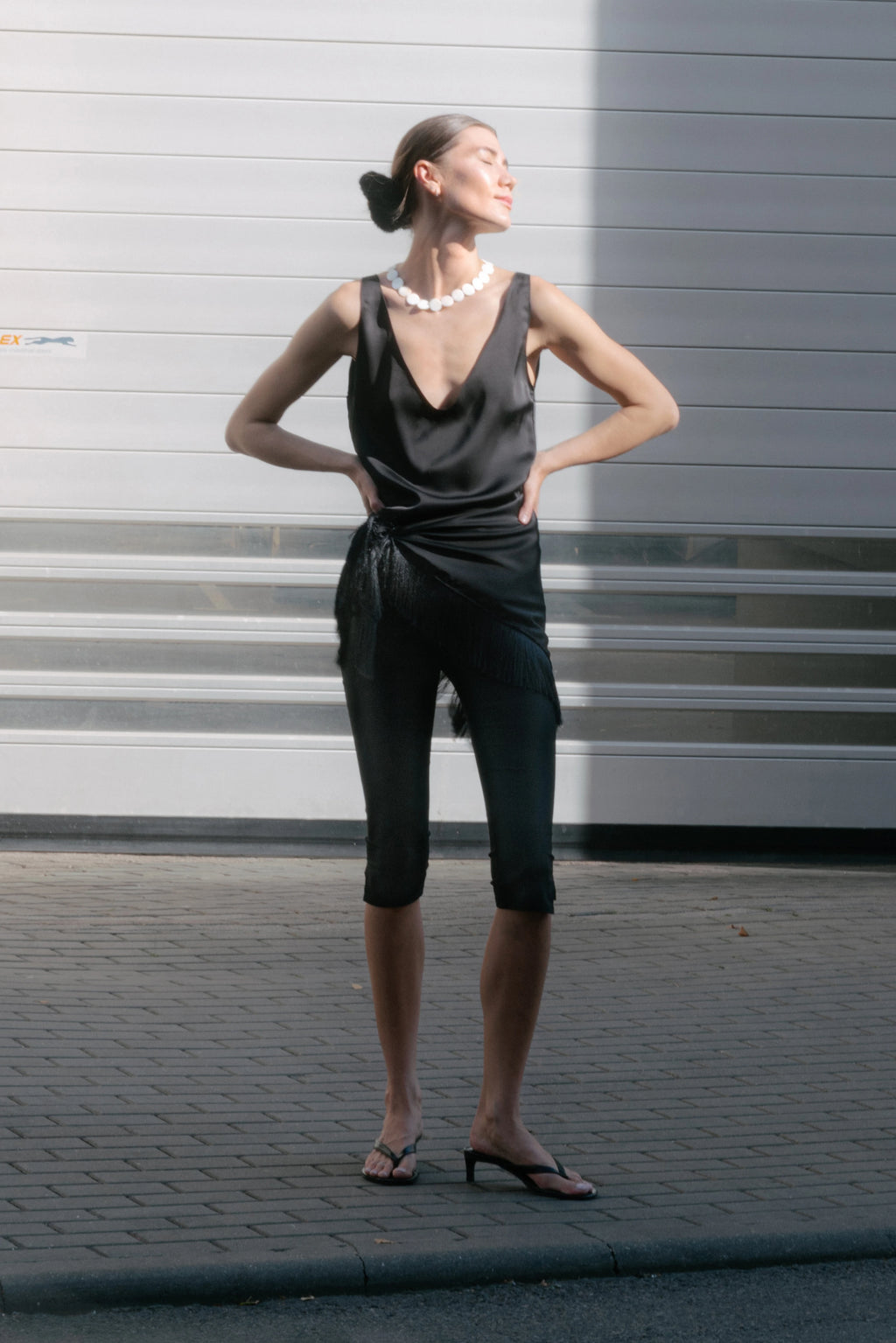 Graciosa fringed scarf