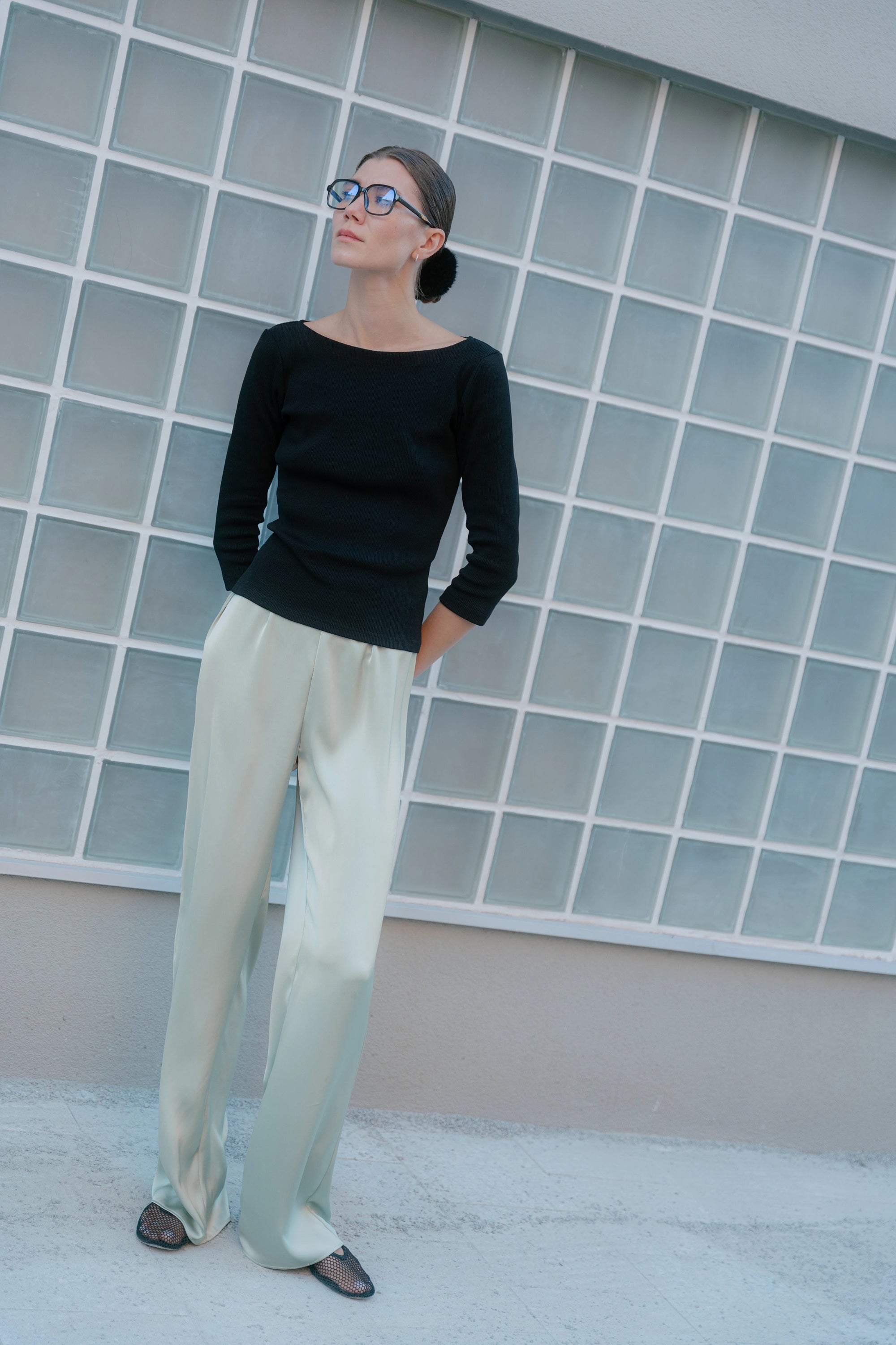 Graciosa pants in lime cream